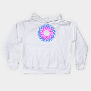 Blue and pink mandala Kids Hoodie